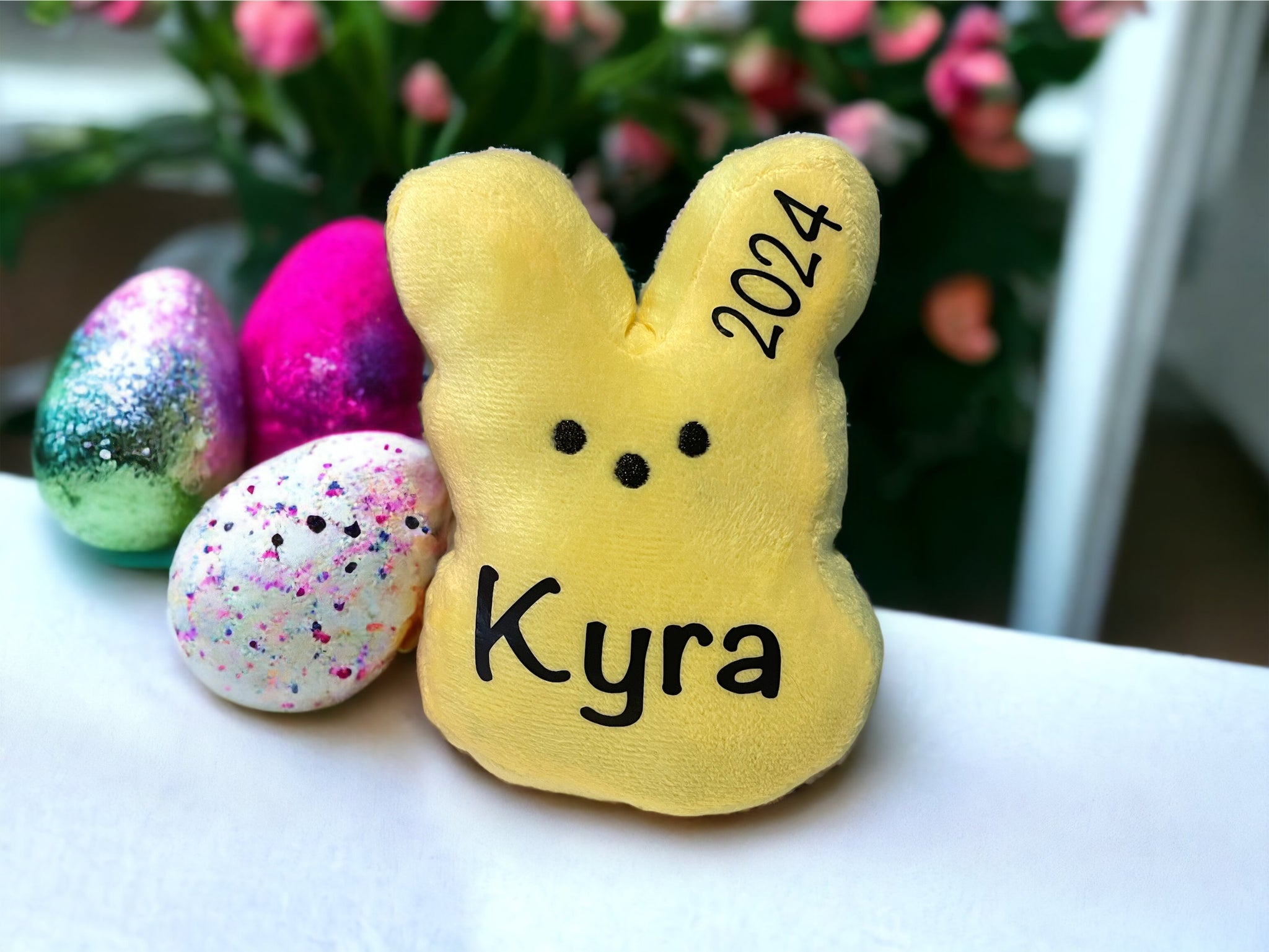 Personalized Yellow Bunny Plush