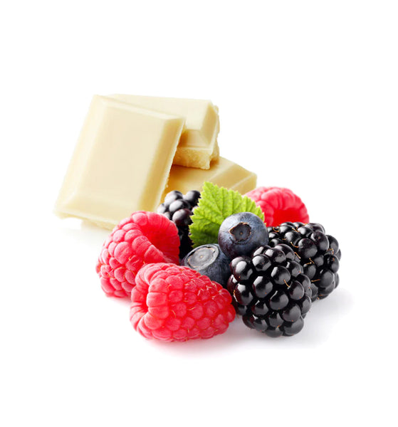 Berries and White Chocolate Amber Candle - August scent of the Month