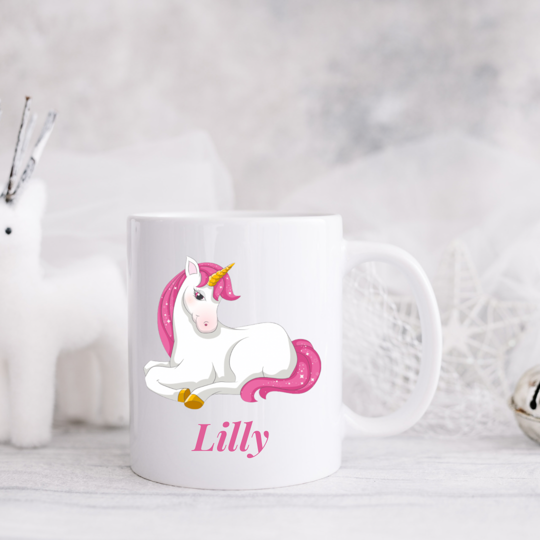 Personalized Unicorn Pony Kids Mug