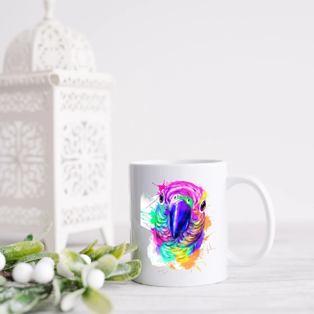Parrot Watercolor Mug