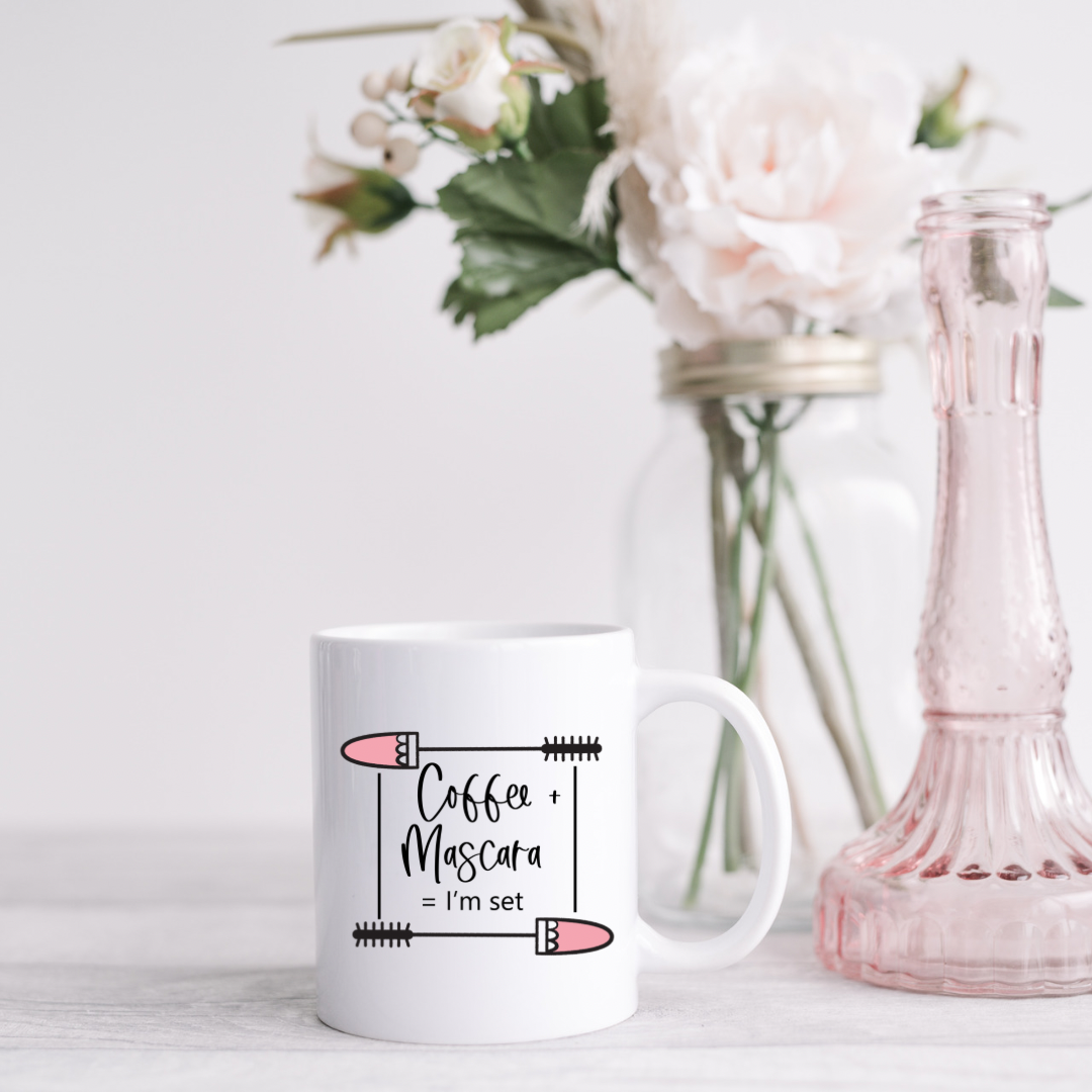 Coffee & Mascara = Set Mug