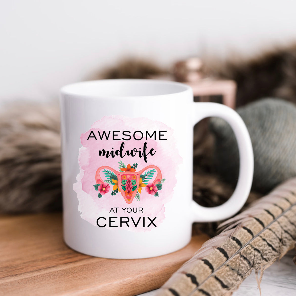 Awesome Midwife At Your Cervix Mug